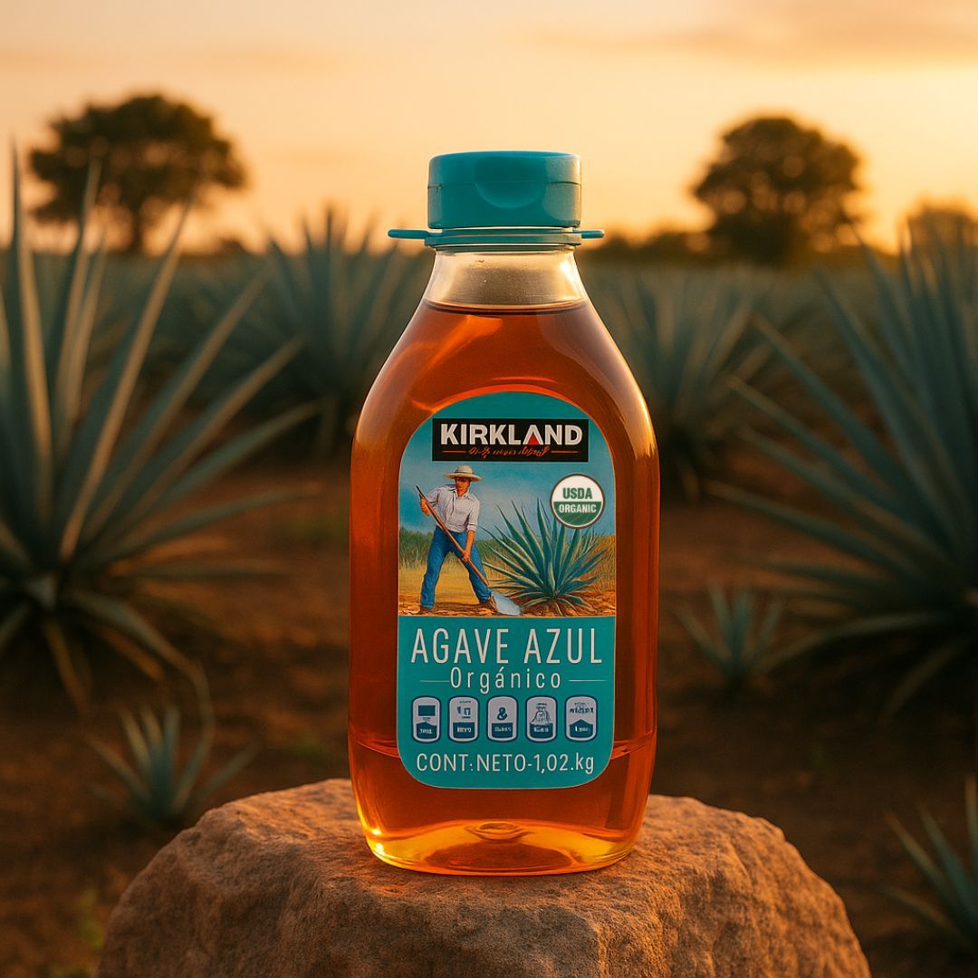 Jarabe orgánico de agave azul