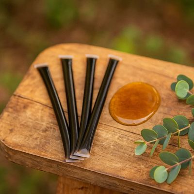 4 Pajillas de Miel con Eucalipto - Dosis Individual de Bienestar