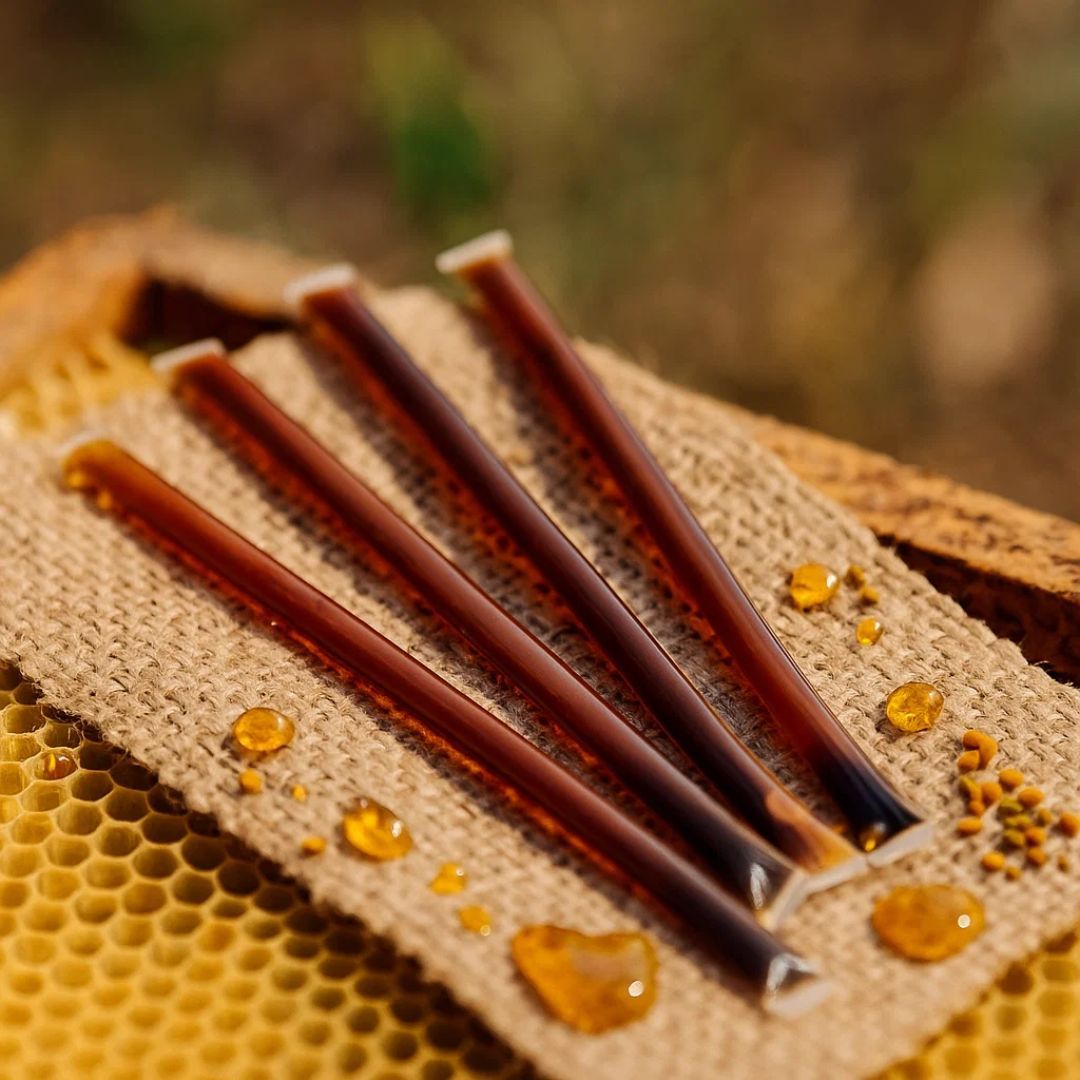 4 Pajillas de Miel con Polen - Dosis Individual de Supernutrición