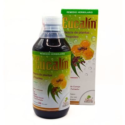 EUCALIN 240 ML - Jarabe Herbal con Propóleo, Mentol y Eucalipto - Máxima Frescura y Alivio Respiratorio