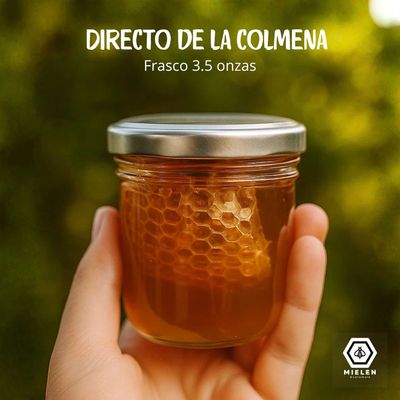Miel con Panal 3.5 onzas - La Experiencia Más Pura de la Colmena Miel con Panal 3.5 onzas - La Experiencia Más Pura de la Colmena