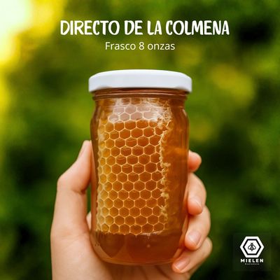 Miel con Panal Natural 8 onzas - Dulzura y Textura en Tamaño Familiar