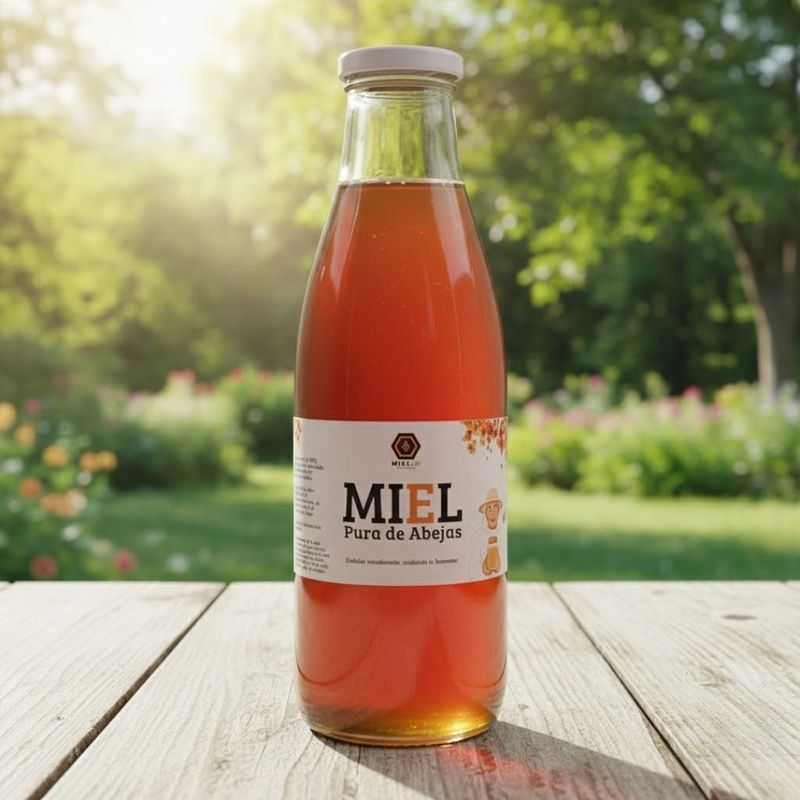 Miel de Abejas Pura y Natural - Formato Familiar 1000 ml