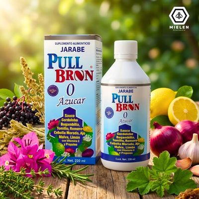Jarabe Herbal Pulmobron 220 ml - Fórmula Reforzada 0% Azúcar