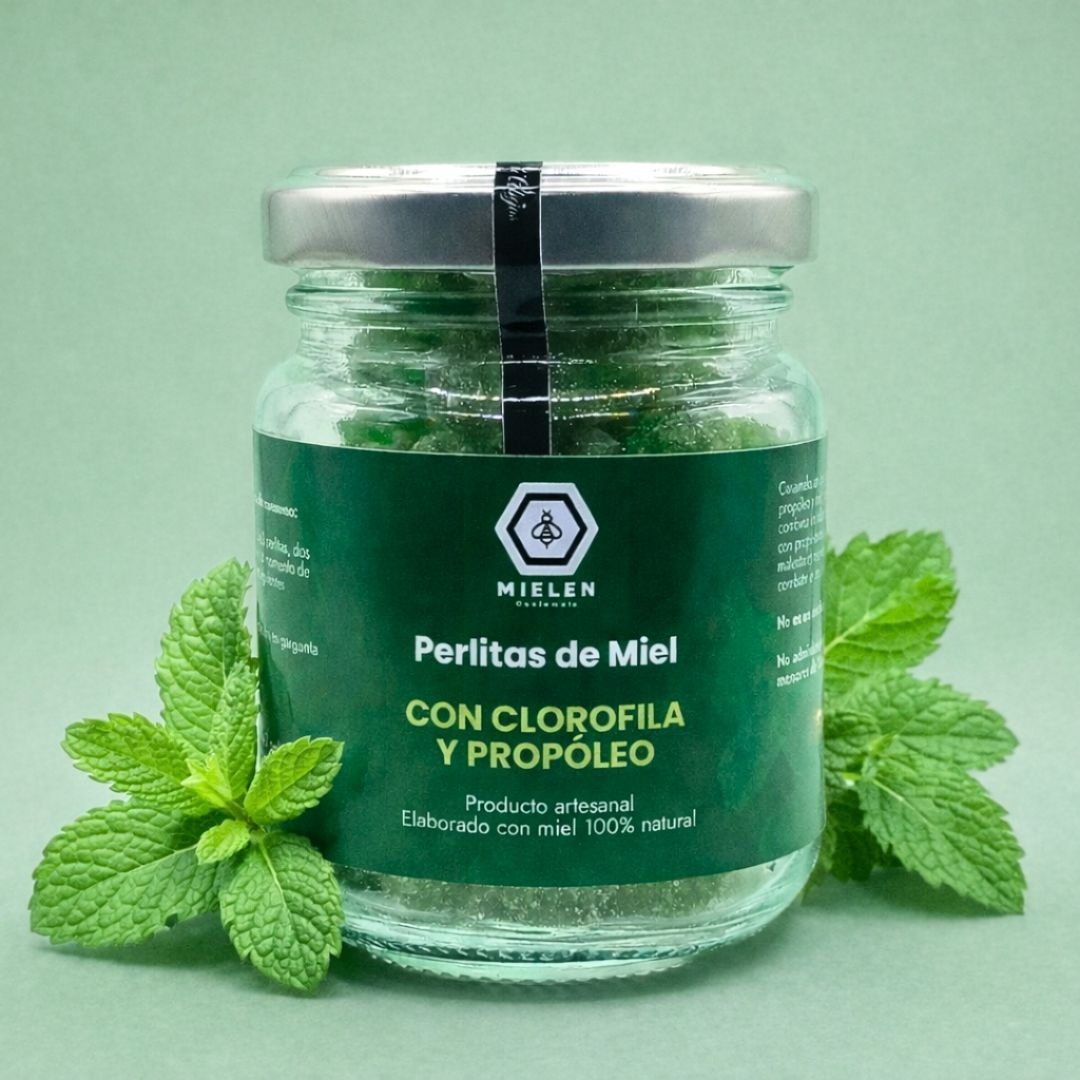 Perlitas de Miel con Clorofila y Propóleo – Defensa y Detox Natural