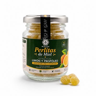 Perlitas de Miel, Propóleo y Limón - Alivio y Protección para llevar