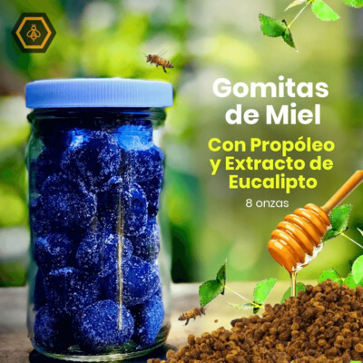 Gomitas de miel con propóleo y eucalipto