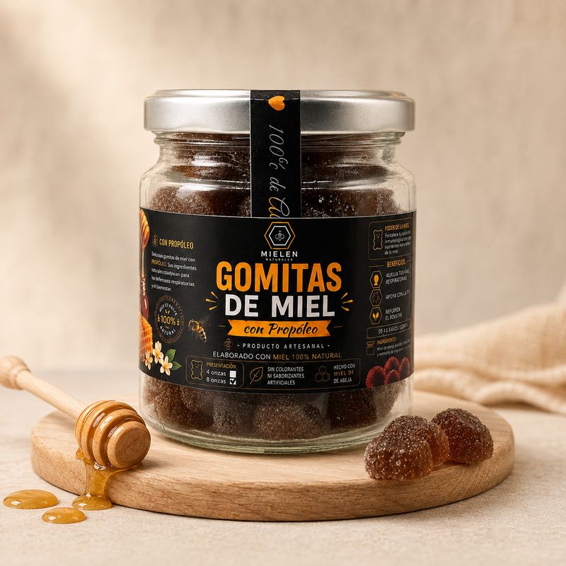 Gomitas de miel con propóleo