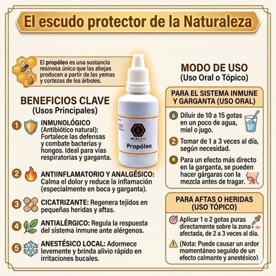 Extracto de Propóleo gotero plástico 30 ml - El Escudo Protector de la Naturaleza