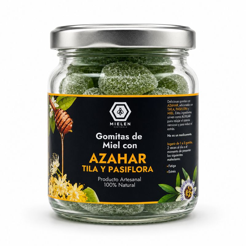 Gomitas Relajantes de Azahar con Tila, Pasiflora y Miel