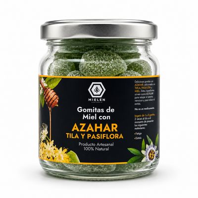 Gomitas Relajantes de Azahar con Tila, Pasiflora y Miel