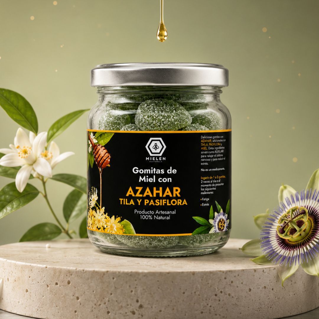 Gomitas Relajantes de Azahar con Tila, Pasiflora y Miel