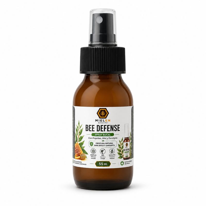 Bee Defense – Spray Bucal con Propóleo, Miel y Eucalipto