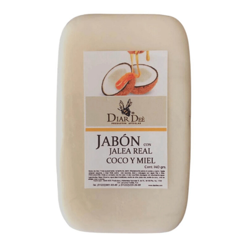 Jabón "Tesoro de Reina": Jalea Real, Coco y Miel