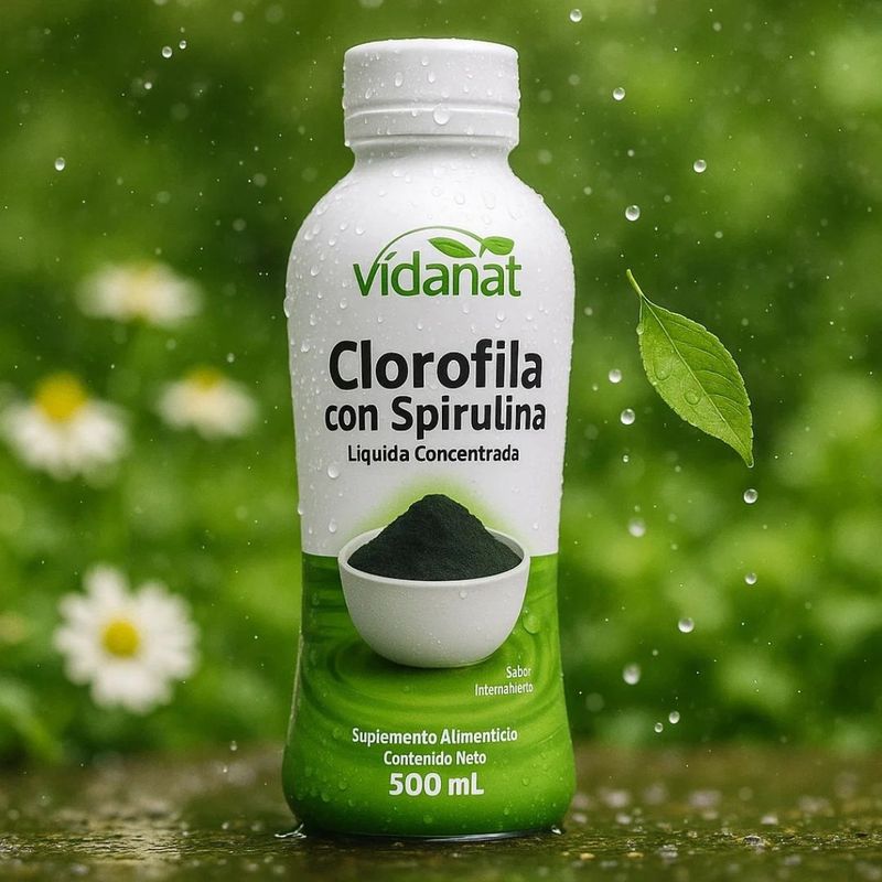 Clorofila con Spirulina - Superalimento Líquido