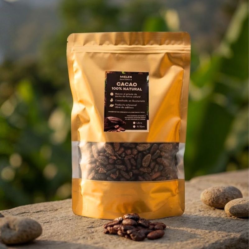 Granos de Cacao Entero Tostado - Superalimento Natural