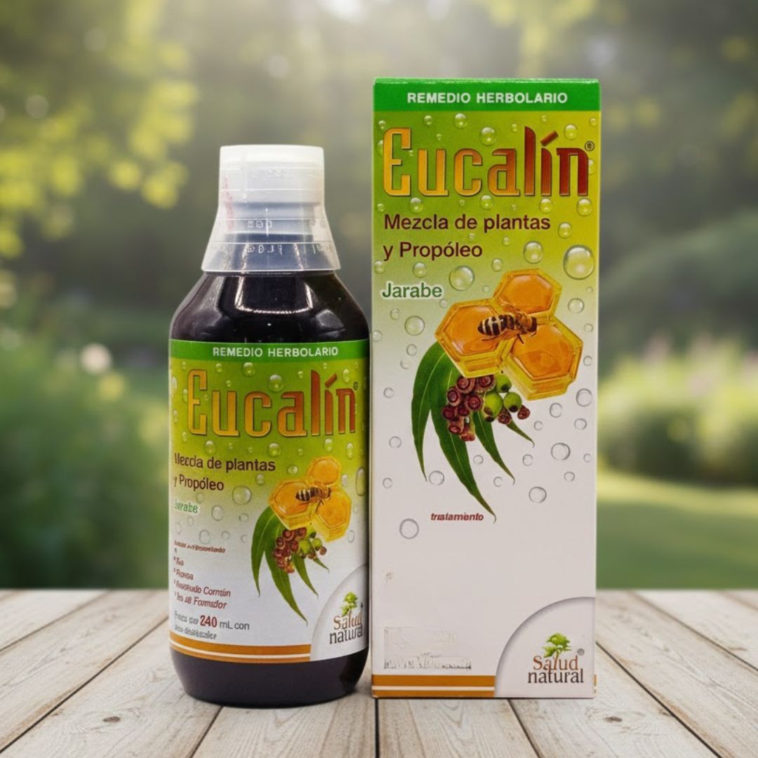 EUCALIN 240 ML - Jarabe herbal con propóleo, mentol y eucalipto - Máxima frescura y alivio respiratorio