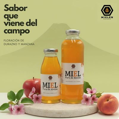 Miel de Flor de Manzano y Durazno – Cosecha de Tierras Volcánicas