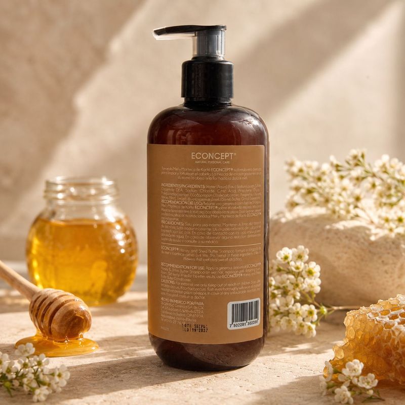 Shampoo Econcept Miel y Manteca de Karité 500 ml