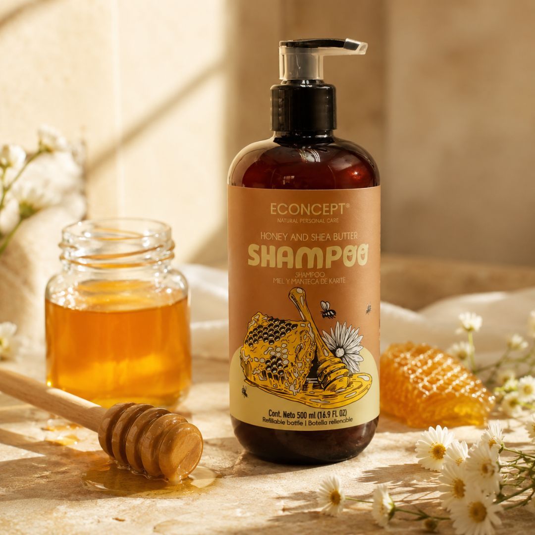 Shampoo Econcept Miel y Manteca de Karité 500 ml