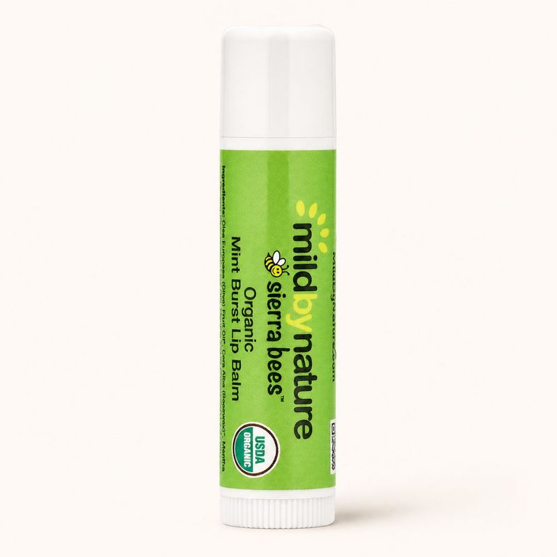Bálsamo Labial Orgánico Mild By Nature Sierra Bees con Menta