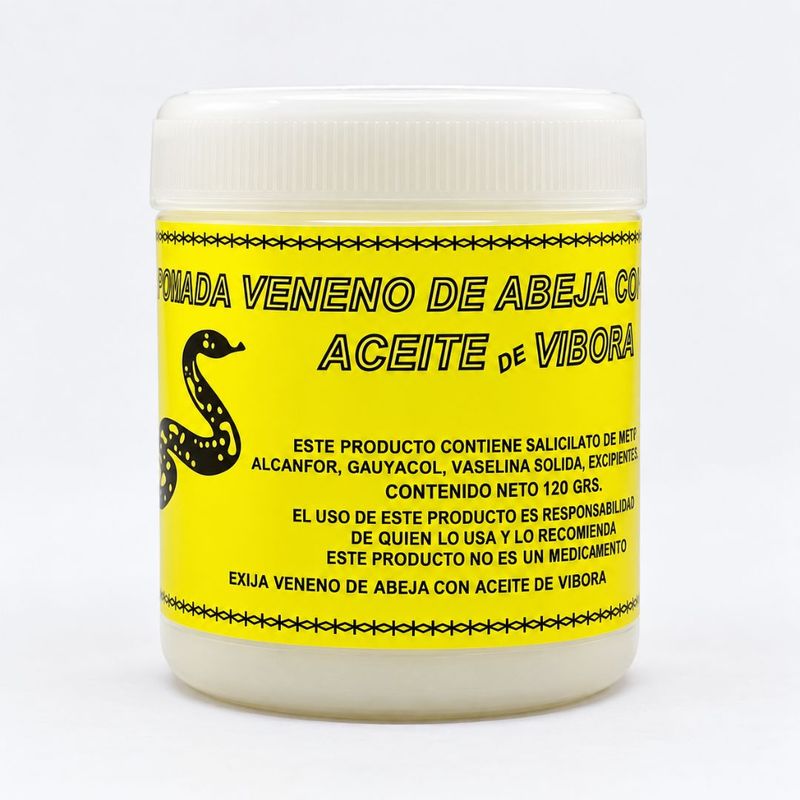Pomada de Veneno de Abeja y Aceite de Víbora Yerbo Vital – 120 g