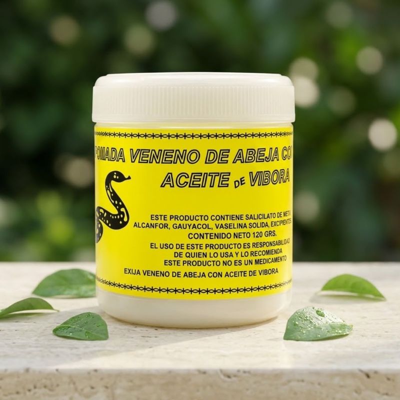 Pomada de Veneno de Abeja y Aceite de Víbora Yerbo Vital – 120 g