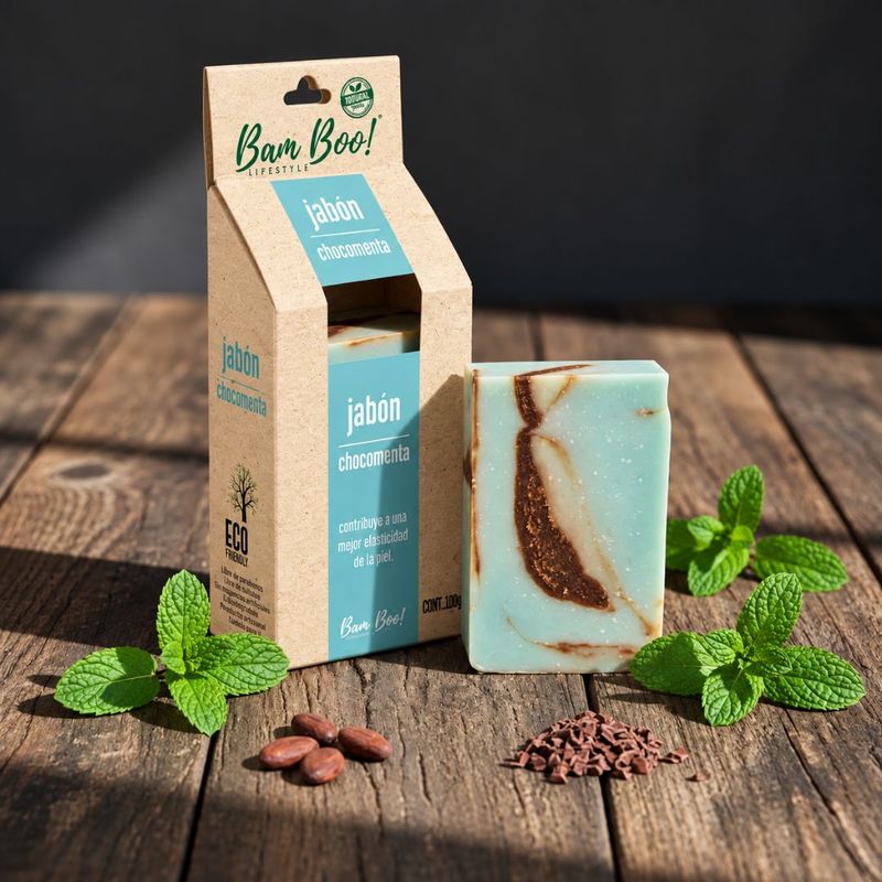 Jabón Artesanal Chocomenta Bam Boo! Lifestyle (100 g)