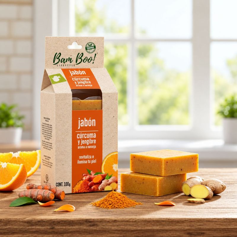 Jabón Cúrcuma y Jengibre Bam Boo! Lifestyle (100 g)