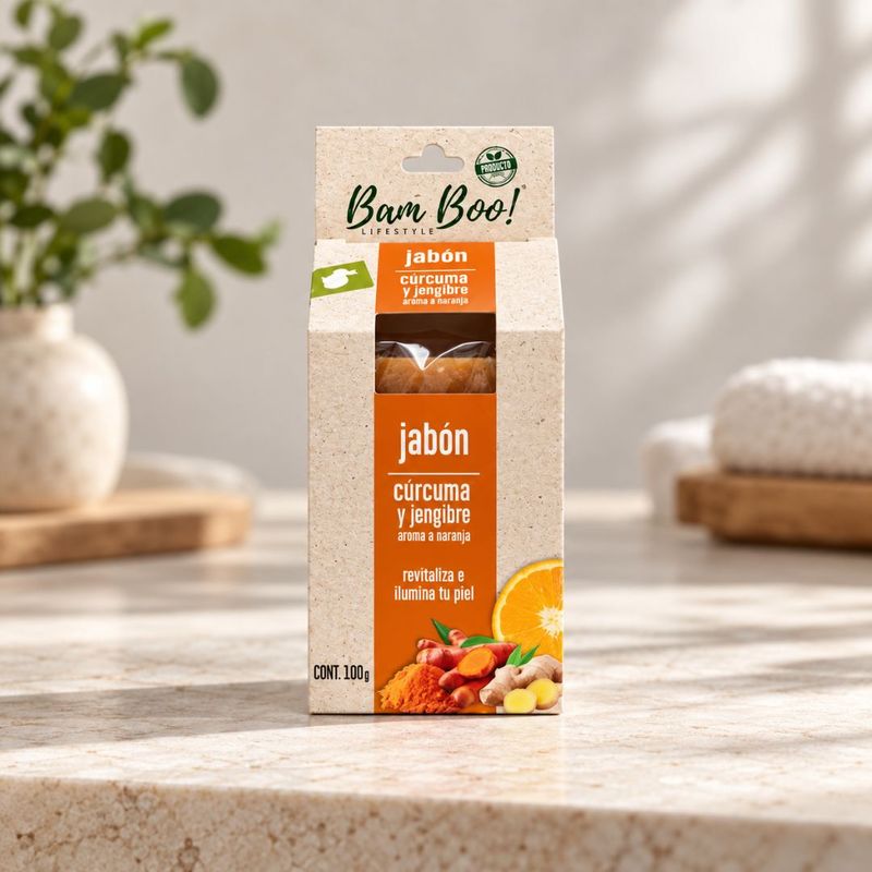 Jabón Cúrcuma y Jengibre Bam Boo! Lifestyle (100 g)