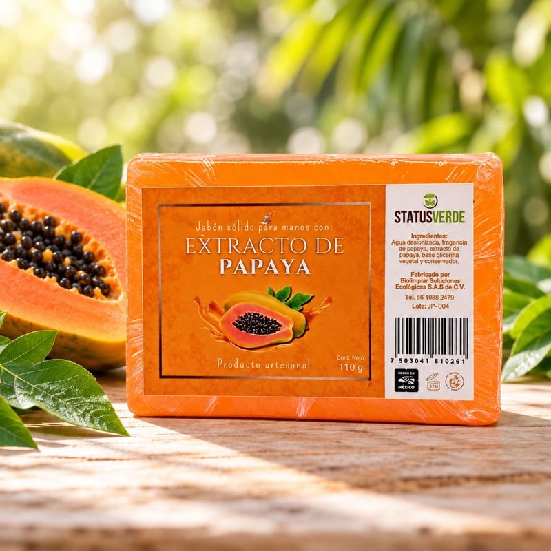 Jabón de Papaya – Status Verde (110 g)