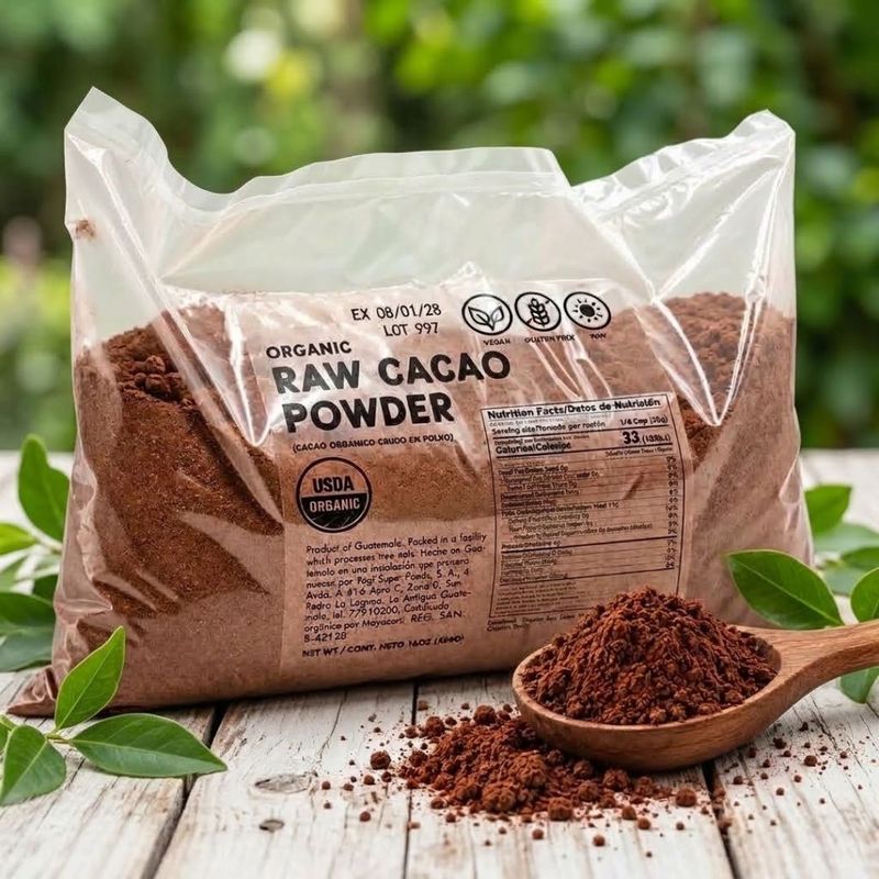 Cacao en Polvo Crudo Orgánico