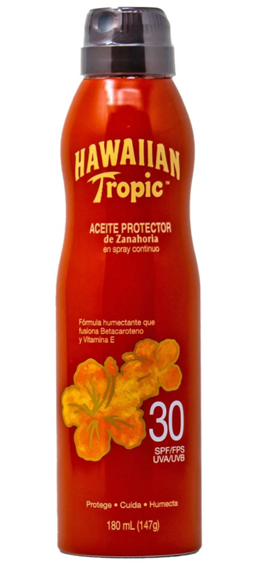 Hawaiian Tropic Tanning Oil Carrot Spray FPS 30 180