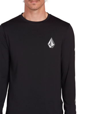 VOLCOM PLAYERA MANGA LARGA LIT LONG SLEEVE UPF 50 RASHGUARD / BLK