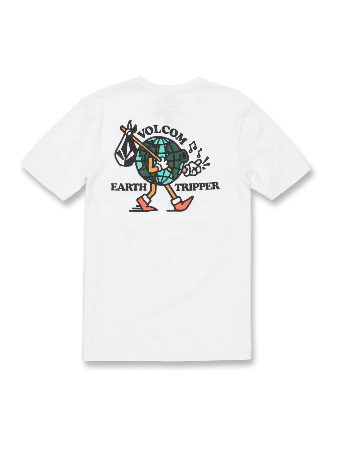 VOLCOM PLAYERA EARTH TRIPPER SS TEE - WHT - VOLCOM