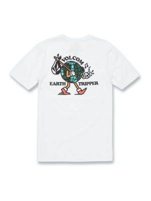 VOLCOM PLAYERA EARTH TRIPPER SS TEE - WHT - VOLCOM