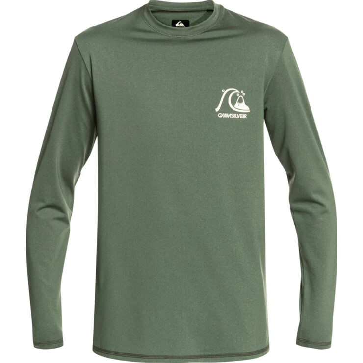 QUICKSILVER QS HERITAGE HEATHER LS GREEN