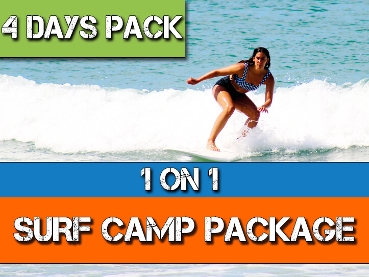 4 DAYS PACKAGE SURF CAMP 1 ON 1