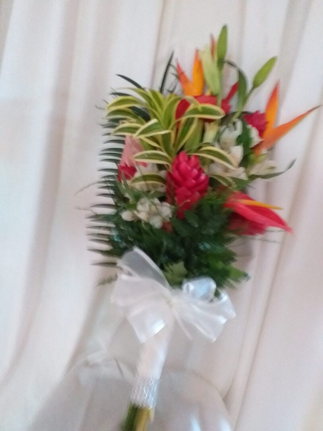 Tropical bridal bouquet