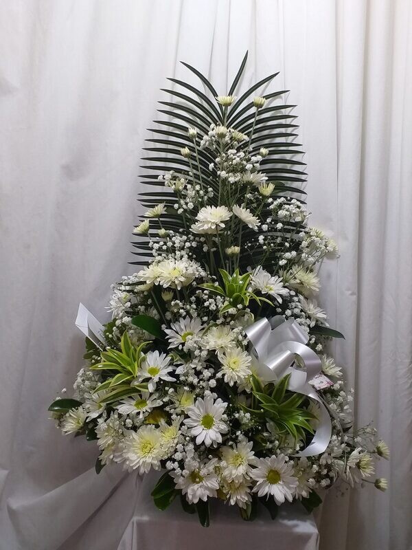 All White arrangement