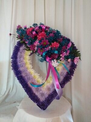 Open Heart - Multi-colour - 18"
