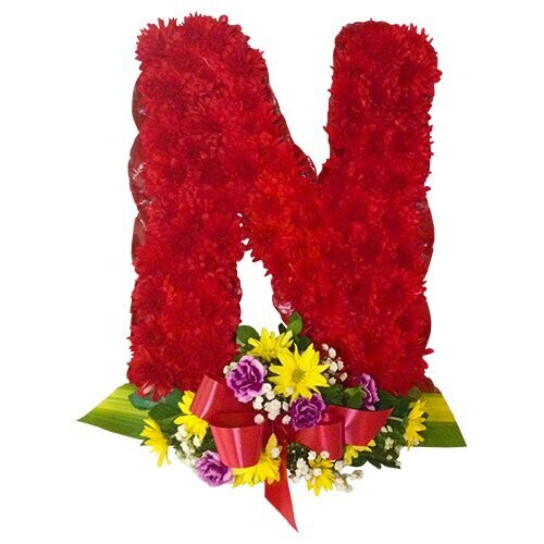 Wreath - Letter N - 15"