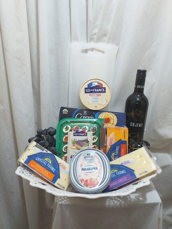 Gourmet Wine and Cheese Platter