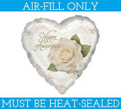 Anniversary 9 Anniversary 9" foil balloon on a stick