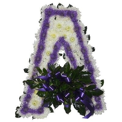 Wreath - Letter A - 15"