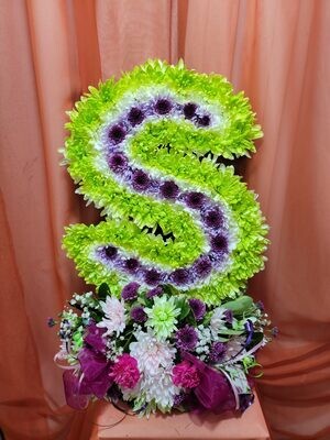 Letter S Wreath  15"