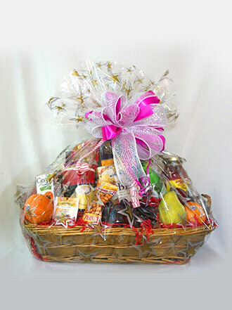 Fruit, Snacks, Cheese and Crackers w/ Non-Alcoholic Wine
