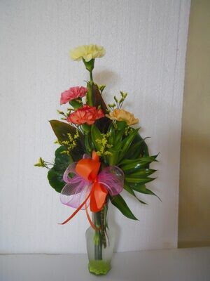 Carnations - 4 in a vase