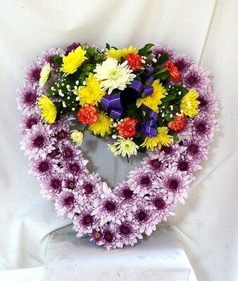 Wreath - Open Heart - 18"