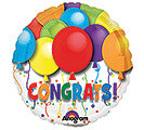 Congratulations 9" Foil Balloon